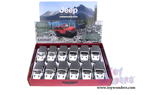 Kinsmart - Jeep® Wrangler Rubicon Hard Top (2018, 1/34 scale die cast model car, White) 5412DK/WT