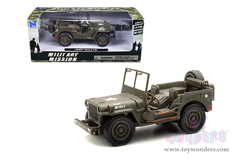 New Ray - Military Mission US Army Jeep® Willys (1/32 scale diecast model car, Green) 54133