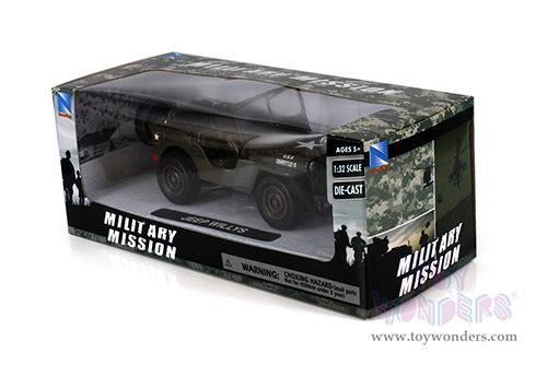 New Ray - Military Mission US Army Jeep® Willys (1/32 scale diecast model car, Green) 54133