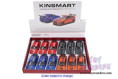5416DF Kinsmart Jaguar XE SV Project 8 Diecast Model Car Display Box Package