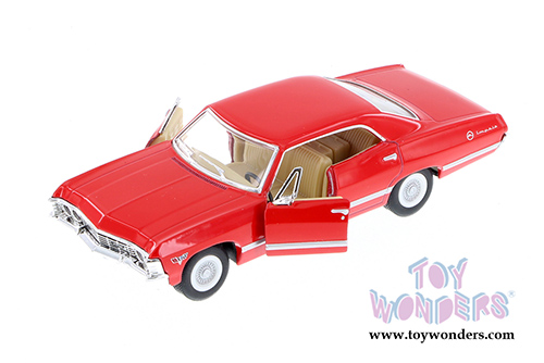 5418D Kinsmart Red 1967 Chevrolet Impala Diecast Model Car