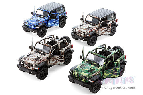 5420DAB Kinsmart 2018 Jeep Wrangler Rubicon Camo Diecast Model Car