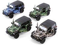Kinsmart - Jeep® Wrangler Rubicon Camo Hardtop (2018, 1/34 scale die cast model car, Asstd.) 5420DB