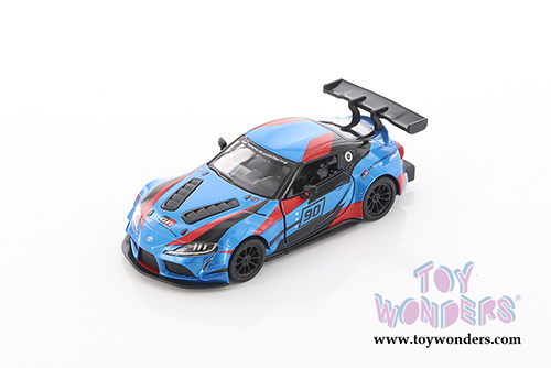 5421DF Kinsmart Blue Toyota GR Supra Racing Concept Hardtop Diecast Model Car