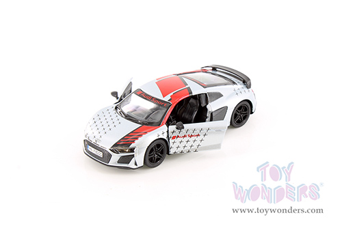 5422D Kinsmart White 2020 Audi R8 Coupé Livery Edition Diecast Model Car