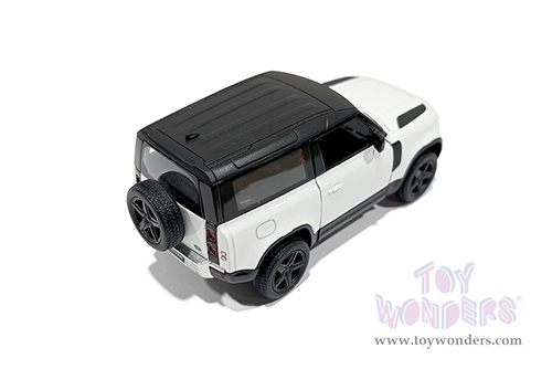 5428DK Kinsmart White Land Rover Defender 90 Diecast Model Car