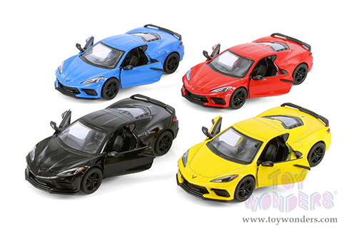 5432D Kinsmart 2021 Chevrolet Corvette Stingray C8 Hardtop Diecast Model Car