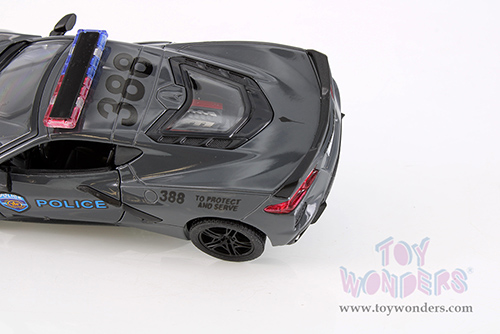 5432DPR Kinsmart 2021 Chevrolet Corvette Stingray C8 Police Firefighter Diecast Model Car