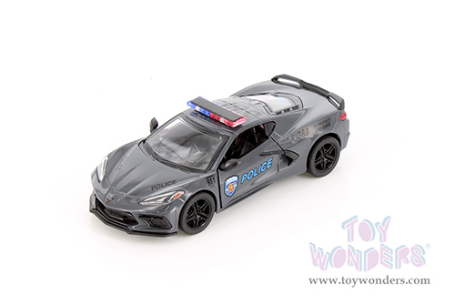 5432DPR Kinsmart 2021 Chevrolet Corvette Stingray C8 Police Firefighter Diecast Model Car