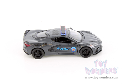 5432DPR Kinsmart 2021 Chevrolet Corvette Stingray C8 Police Firefighter Diecast Model Car