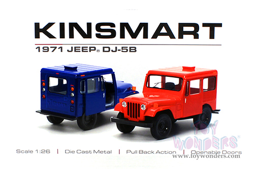 5433D Kinsmart 1971 Jeep DJ-5B Diecast Model Car