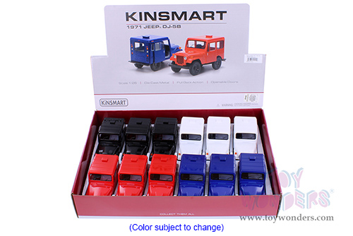 5433D Kinsmart 1971 Jeep DJ-5B Diecast Model Car Display Box Package