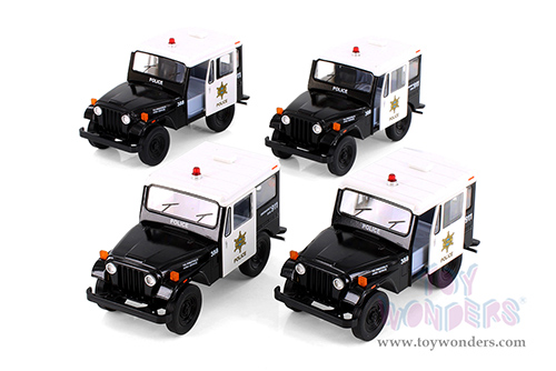 5433DP Kinsmart 1971 Jeep DJ-5B Police Edition Diecast Model Car