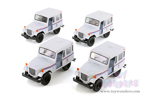 5435D Kinsmart 1971 Jeep DJ-5B USPS White Edition Diecast Model Car