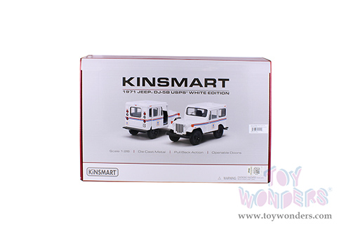 5435D Kinsmart 1971 Jeep DJ-5B USPS White Edition Diecast Model Car