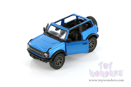 5438DA Kinsmart Blue 2022 Ford Bronco Diecast Model Car