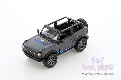 5438DFA Kinsmart Black 2022 Ford Bronco Livery Edition Diecast Model Car