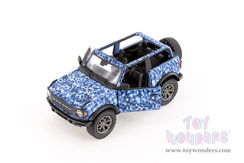 Kinsmart - Ford Bronco Camo Edition Assorted (Open top & Hardtop) (2022, 1/34 scale die cast model car, Asstd.) 5445D/AB