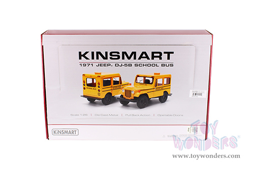 5446D Kinsmart 1971 Jeep DJ-5B School Bus Diecast Model Car