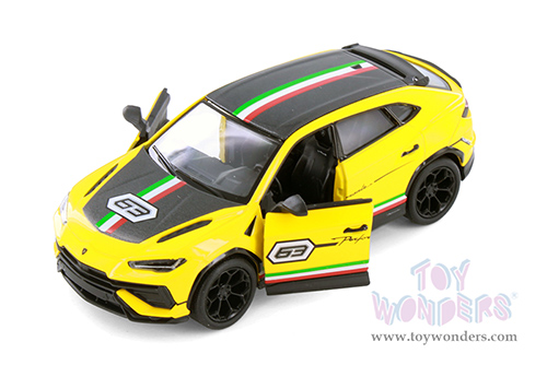 5447DF Kinsmart Yellow Lamborghini Urus Performante Livery Edition Diecast Model Car