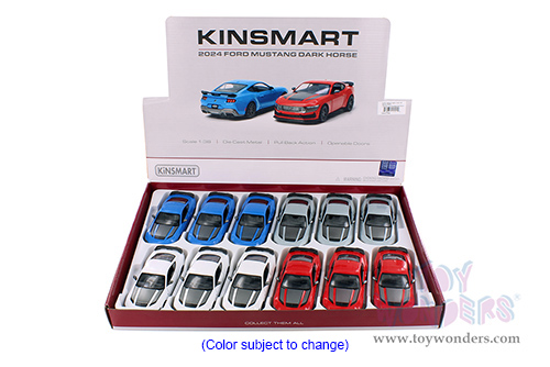 5455D Kinsmart 2024 Ford Mustang Dark Horse Diecast Model Car