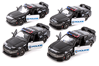 Kinsmart - Ford Mustang Dark Horse Police Edition (2024, 1/38 scale diecast model car, Black/White) 5455DP