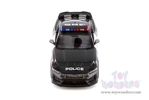 Kinsmart - Ford Mustang Dark Horse Police Edition (2024, 1/38 scale diecast model car, Black/White) 5455DP