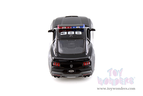 Kinsmart - Ford Mustang Dark Horse Police Edition (2024, 1/38 scale diecast model car, Black/White) 5455DP