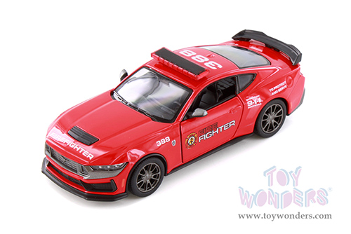 5455DPR Kinsmart 2024 Ford Mustang Dark Horse Police Firefighter Diecast Model Car