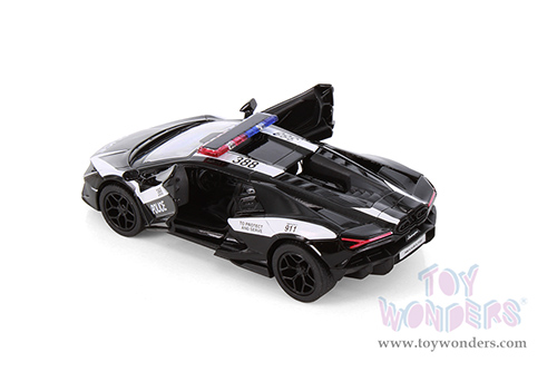 5459DP Kinsmart Lamborghini Revuelto Police Diecast Model Car