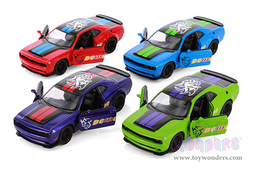 5461D Kinsmart 2023 Dodge Challenger SRT Demon 170 Livery Edition Diecast Model Car