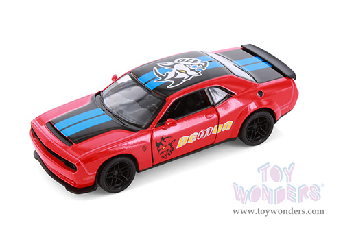 5461DF Kinsmart 2023 Dodge Challenger SRT Demon 170 Livery Purple Diecast Model Car