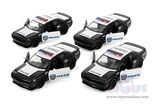 5461DP Kinsmart 2023 Dodge Challenger SRT Demon 170 Police Edition Diecast Model Car