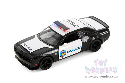 5461DP Kinsmart 2023 Dodge Challenger SRT Demon 170 Police Diecast Model Car
