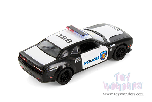 5461DP Kinsmart 2023 Dodge Challenger SRT Demon 170 Police Edition Diecast Model Car