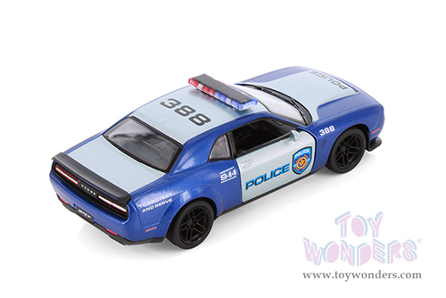 5461DPR Kinsmart 2023 Dodge Challenger SRT Demon 170 Police Firefighter Edition Diecast Model Car