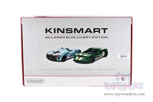 5462DF Kinsmart McLaren Elva Livery Edition Diecast Model Car