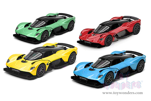 Kinsmart - Aston Martin Valkyrie Hardtop (1/36 scale die cast model car, Asstd.) 5470D