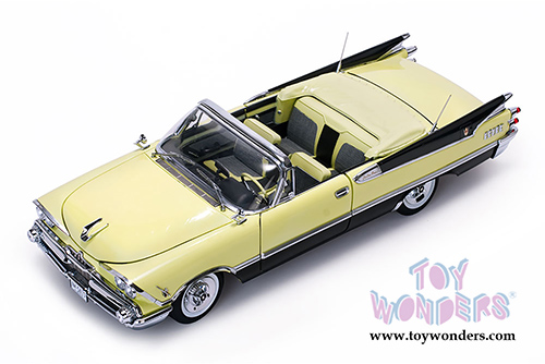 Sun Star Platinum - Dodge Custom Royal Lancer Open Convertible (1959, 1/18 scale diecast model car, Canary Diamond/Jet Black) 5473