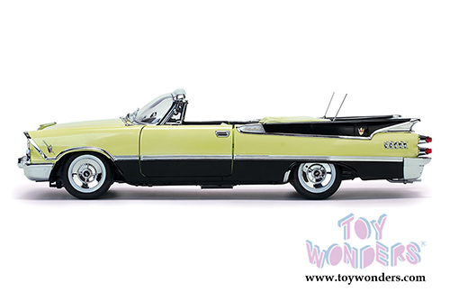 Sun Star Platinum - Dodge Custom Royal Lancer Open Convertible (1959, 1/18 scale diecast model car, Canary Diamond/Jet Black) 5473
