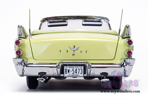 Sun Star Platinum - Dodge Custom Royal Lancer Open Convertible (1959, 1/18 scale diecast model car, Canary Diamond/Jet Black) 5473