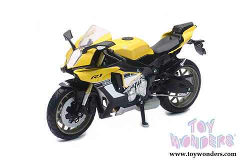 New Ray - Yamaha YZF-R1 Bike Motorcycle (2016, 1/12 scale diecast model bike, Yellow) 57803B