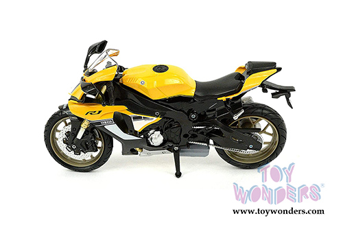 New Ray - Yamaha YZF-R1 Bike Motorcycle (2016, 1/12 scale diecast model bike, Yellow) 57803B