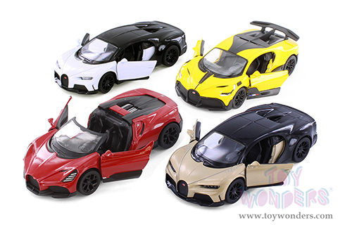 Kinsmart - Bugatti Collection Assortment (5" die cast model car, Asstd.) 5480D