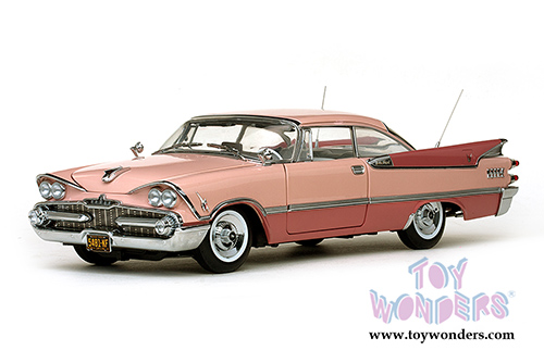 Sun Star Platinum - Dodge Custom Royal Lancer Hardtop (1959, 1/18 scale diecast model car, Rose Quartz/ Coral) 5481