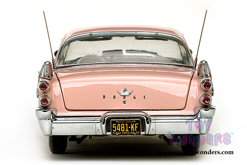 Sun Star Platinum - Dodge Custom Royal Lancer Hardtop (1959, 1/18 scale diecast model car, Rose Quartz/ Coral) 5481
