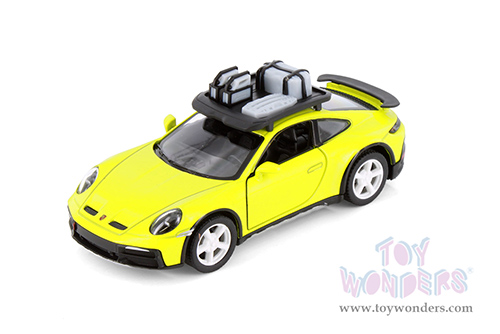 Kinsmart - Porsche 911 Rallye with Roof Rack (1/36 scale die cast model car, Asstd.) 5481D