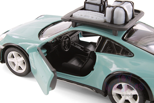 Kinsmart - Porsche 911 Rallye with Roof Rack (1/36 scale die cast model car, Asstd.) 5481D
