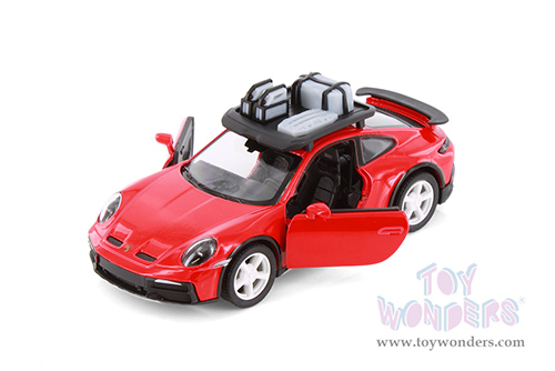 Kinsmart - Porsche 911 Rallye with Roof Rack (1/36 scale die cast model car, Asstd.) 5481D