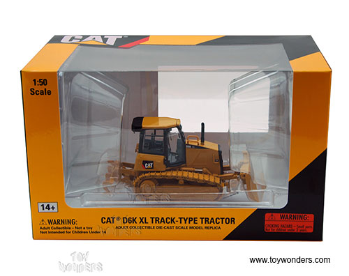 Norscot - Cat D6K XL Track-Type Tractor (1/50 scale diecast model car, Yellow) 55192